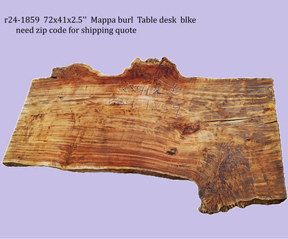 Mappa/Cottonwood Burl | River Table | Live Edge | DIY | P24-1859