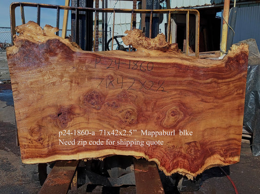 Mappa Burl | Poplar | River Table | Live Edge | DIY | p24-1860