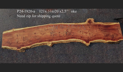 Mappa Burl | Poplar | River Table | Live Edge | P24-1920