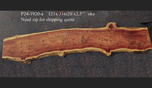 Mappa Burl | Poplar | River Table | Live Edge | P24-1920