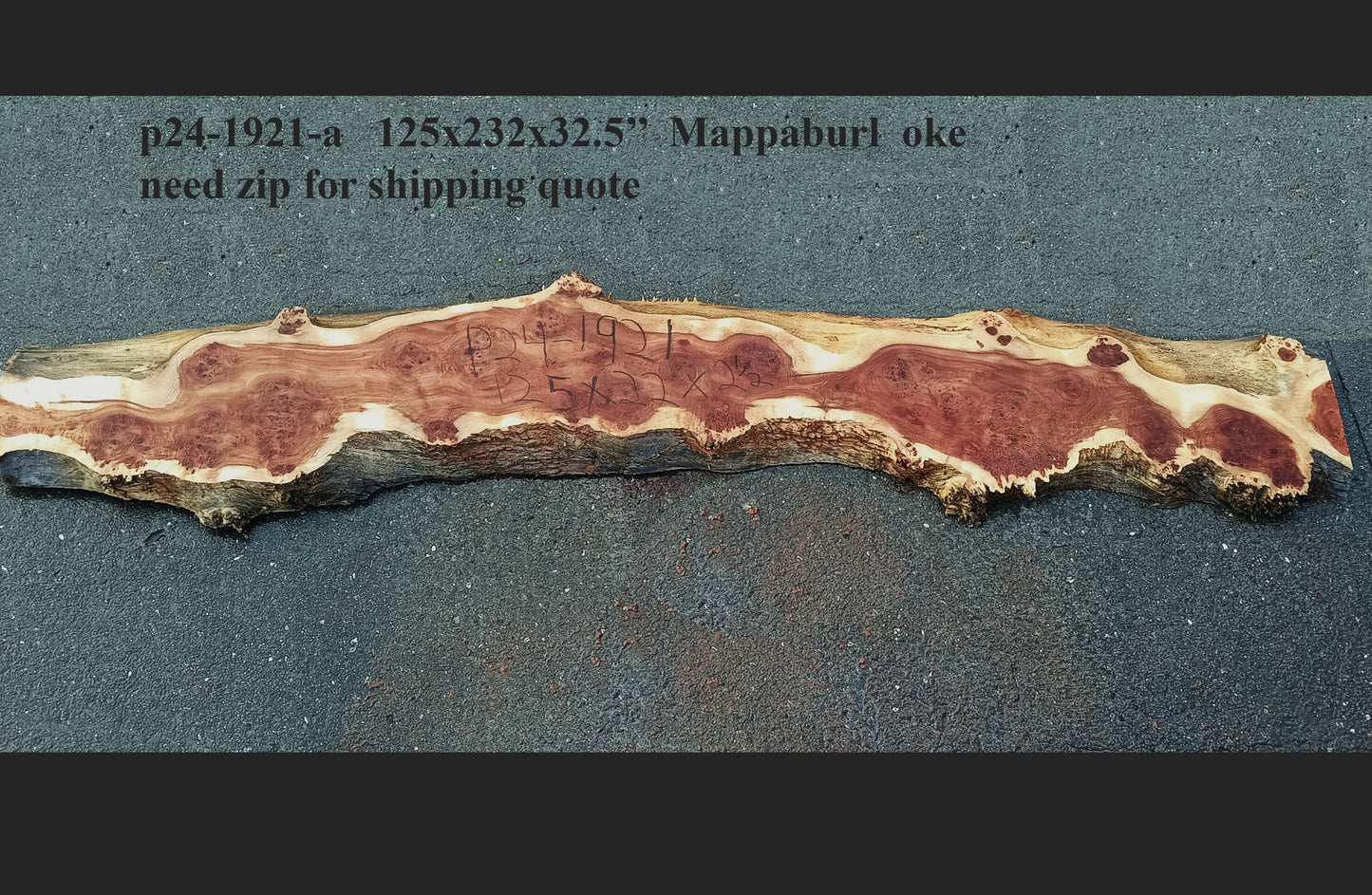 MappaBurl | Poplar | Burl Slab | River Table | P24-1921