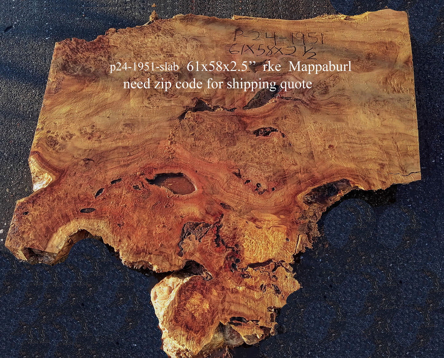 Mappa Burl | Craft Woods | DIY | River Table | P24-1962