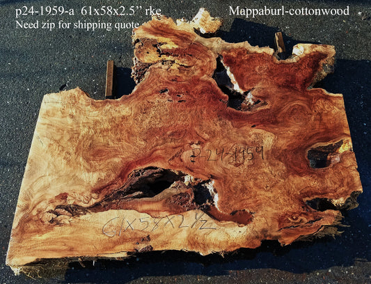 Mappa Burl | Bar | Dining Table | River Table | P24-1959