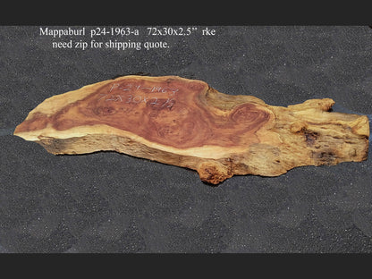 MappaBurl | Poplar | Burl Slab | River Table | P24-1963