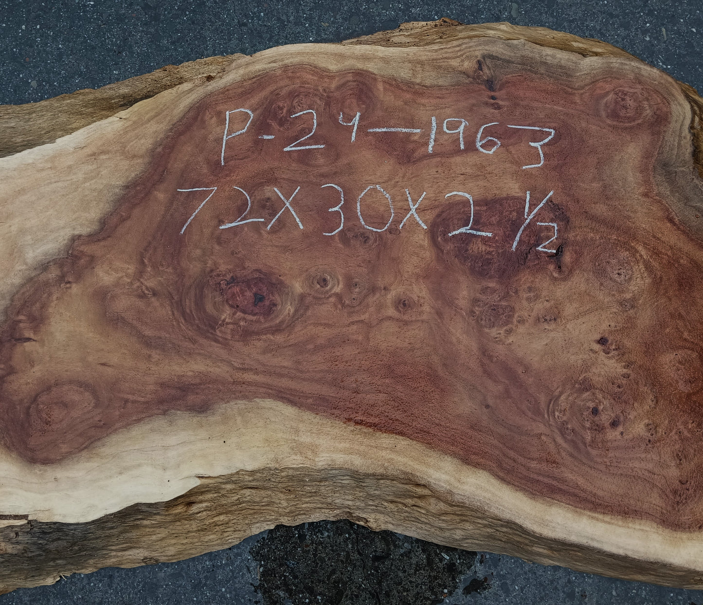 MappaBurl | Poplar | Burl Slab | River Table | P24-1963