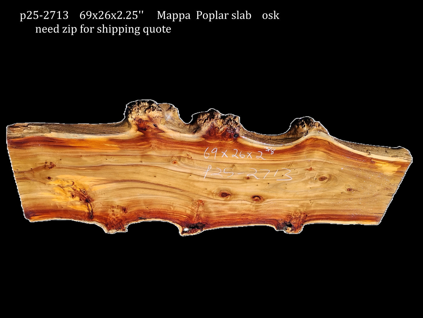 Mappa Burl | Cottonwood | Poplar | Epoxy Resin Table | DIY | P25-2713