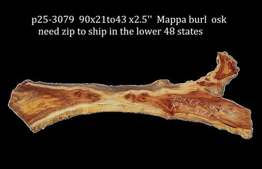 Mappa Burl | Craft Woods | DIY | River Table | P25-3079