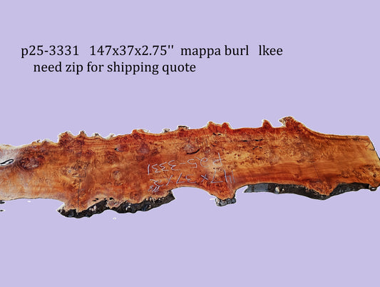 Mappa Burl | Cottonwood | Poplar | Counter/Bar | DIY | P25-3331