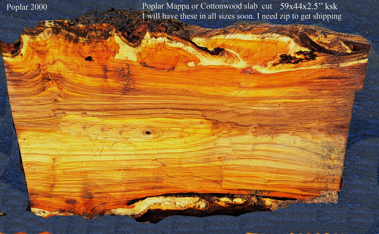 Mappa burl | Poplar | Burl Slab| Desk | Table | P24-2000