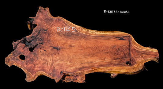 Live Edge Redwood | DIY craft wood | Table | Curly Redwood | R-125