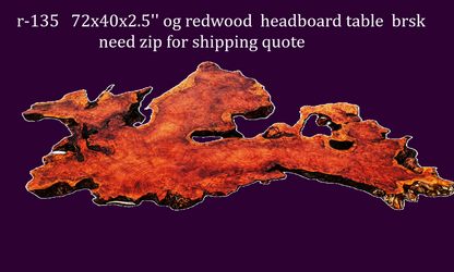old growth | Redwood Burl Slab | DIY | river table or headboard | R-135