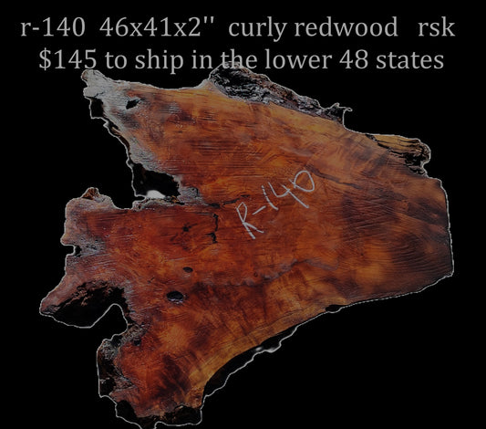 Curly Redwood | Live Edge | Counter | DIY | Wood Crafts |R-140