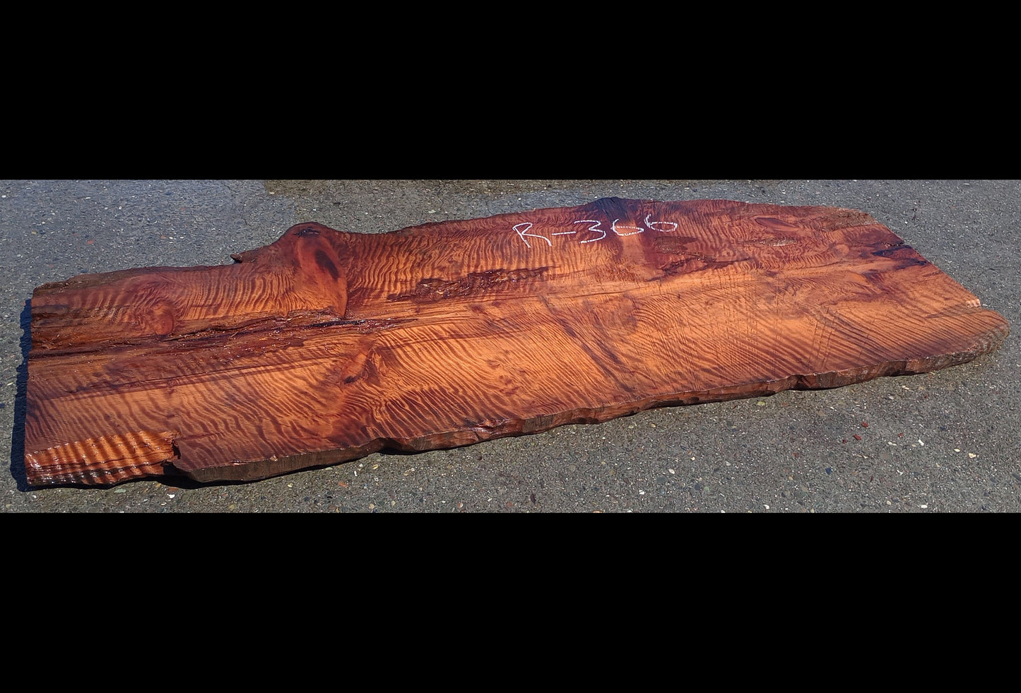 Curly Redwood Slab | Kitchen Table | Bar | Headboard | R-366