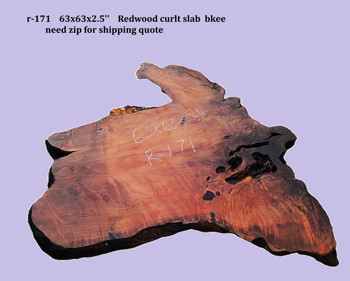 Curly Redwood | DIY | Craft Wood | River Table | R-171
