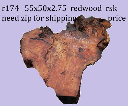 Redwood | DIY | Craft Wood | River Table | R-174