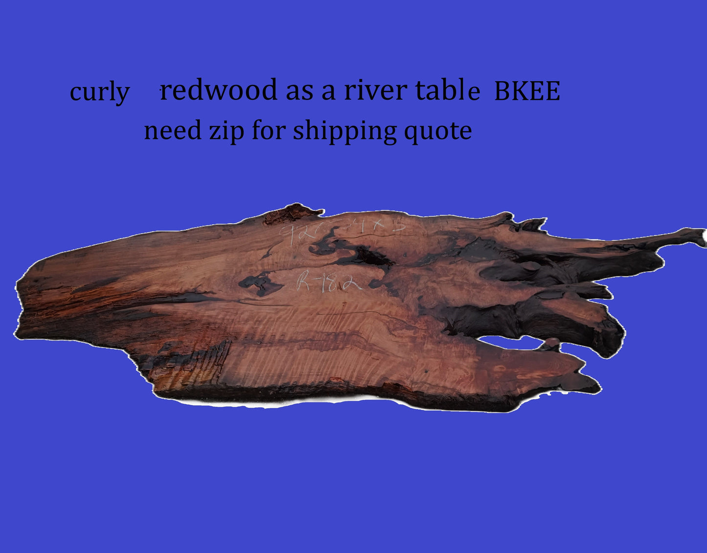 Old Growth Curly Redwood Burl | DIY | River Table | Live Edge | R-182
