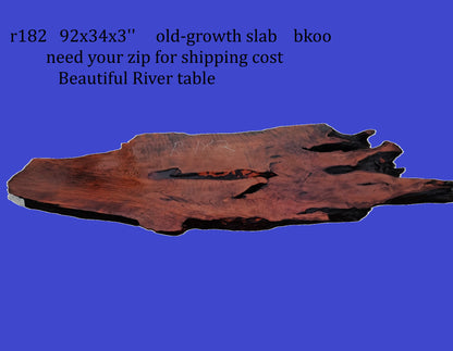 Old Growth Curly Redwood Burl | DIY | River Table | Live Edge | R-182