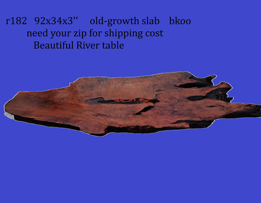 Old Growth Curly Redwood Burl | DIY | River Table | Live Edge | R-182