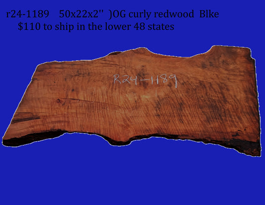 Old Growth | Curly Redwood | DIY | table | desk | guitar | r22-1189