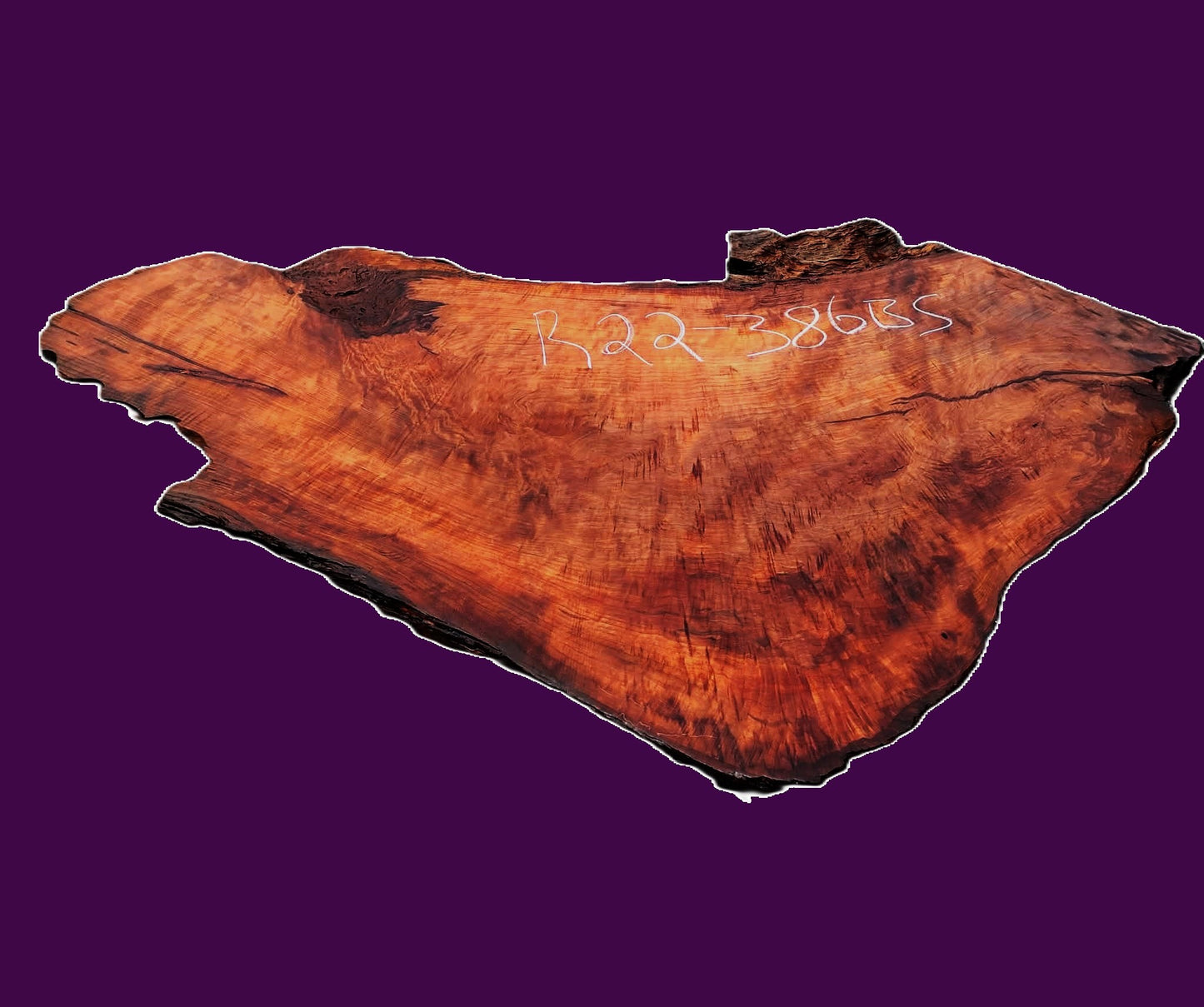 Redwood Curly Slab | DIY | Craft Wood | live edge | burl table | R22-386bs