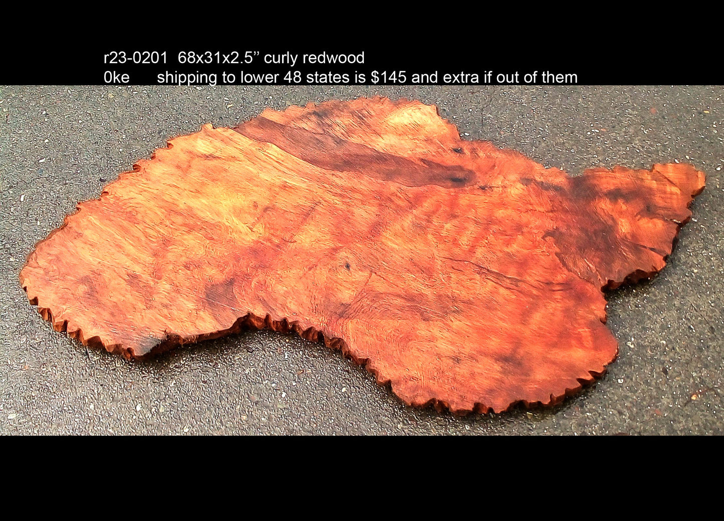 curly Redwood burl | live edge slab | DIY wood crafts |  burl table | r23-0201