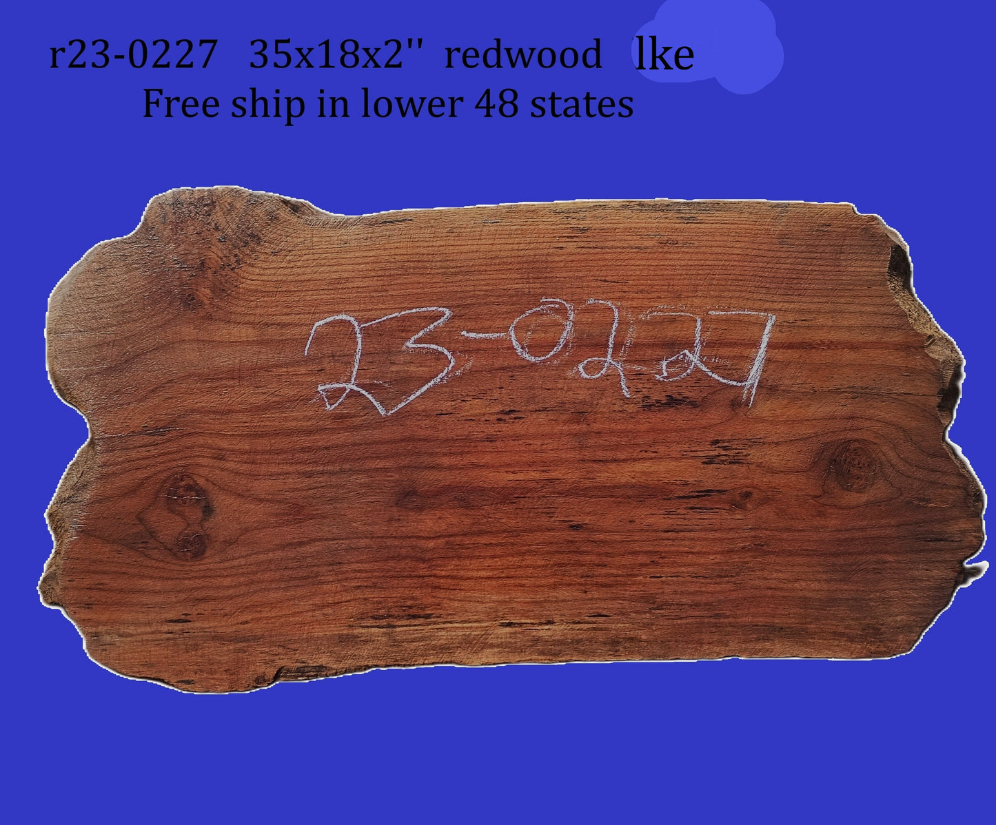 Redwood Slab | DIY | Craft Wood | Carve Sign | R23-0227 (Copy)