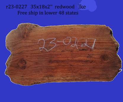 Redwood Slab | DIY | Craft Wood | Carve Sign | R23-0227 (Copy)