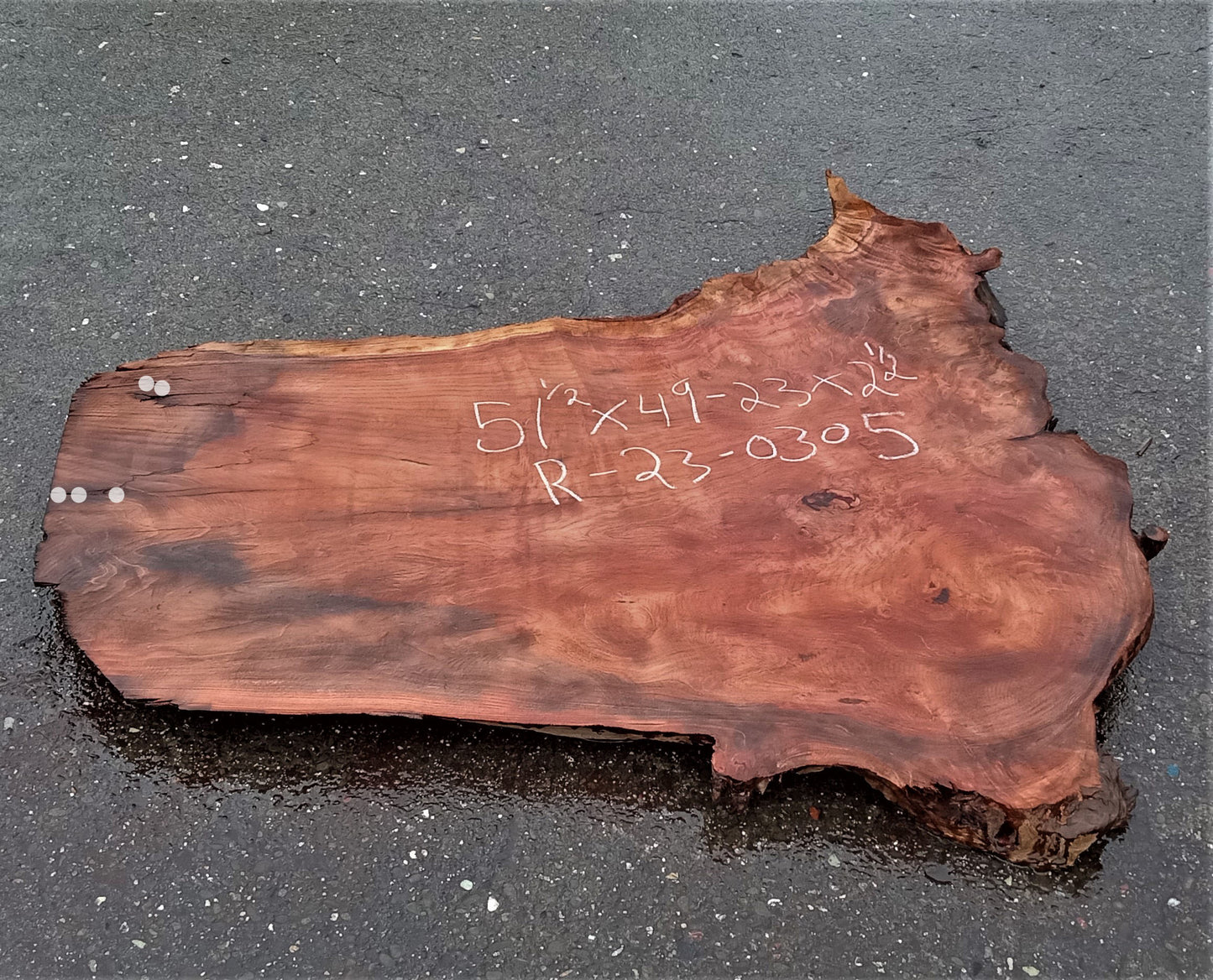 Redwood burl | live edge slab | DIY wood crafts | burl table | r23-0387