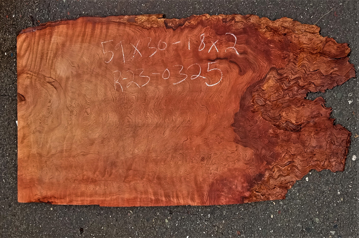 quilted Redwood slab | guitar billet | epoxy river table | DIY crafts | r23-0325