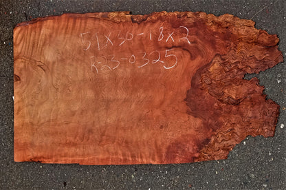 quilted Redwood slab | guitar billet | epoxy river table | DIY crafts | r23-0325