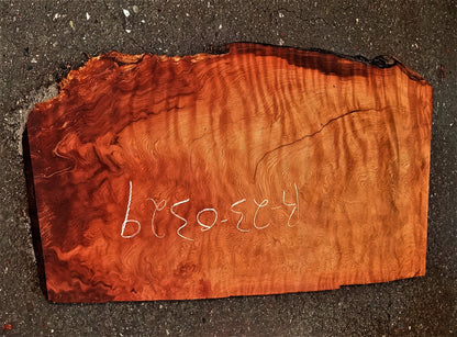 quilted Redwood slab | guitar billet | epoxy river table | DIY crafts | r23-0329