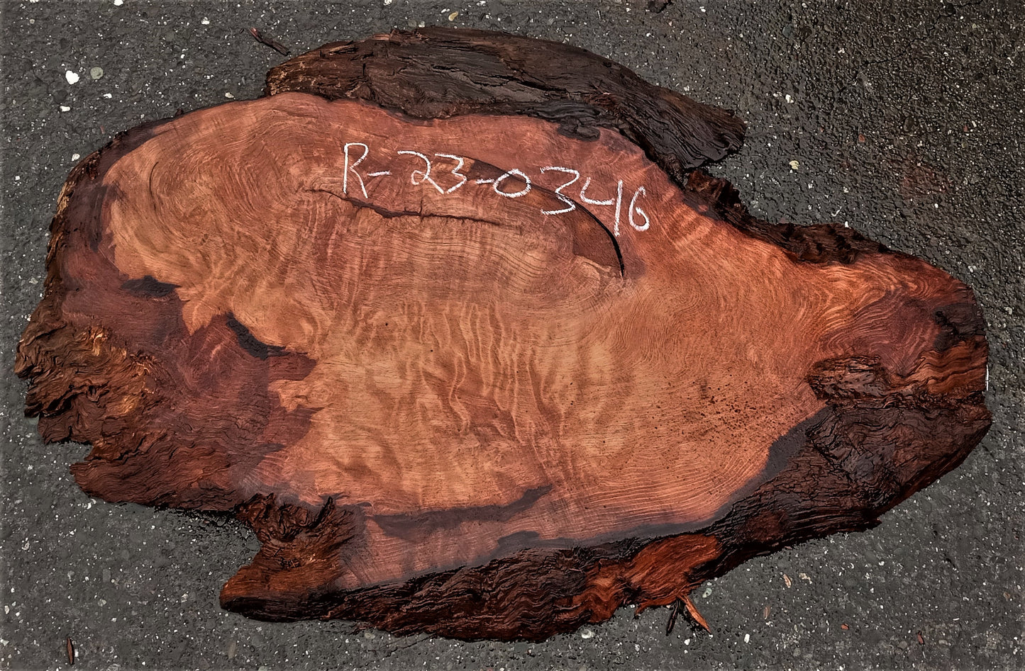 Redwood burl slab | live edge | DIY | river table | headboard | r23-0346