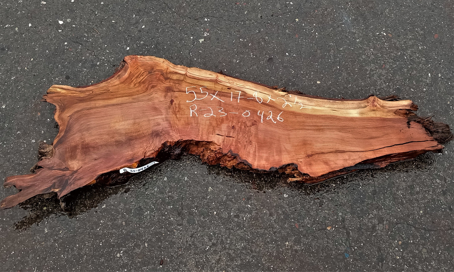 Redwood slab | live edge | epoxy river table | DIY crafts | r23-0426