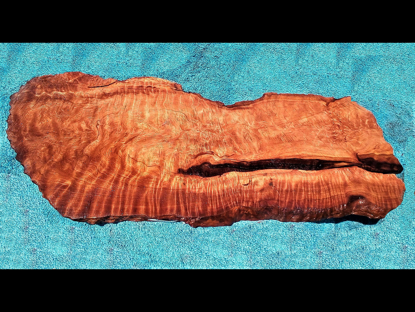 quilted curly Redwood | live edge slab | DIY wood crafts |  burl table | r23-0428