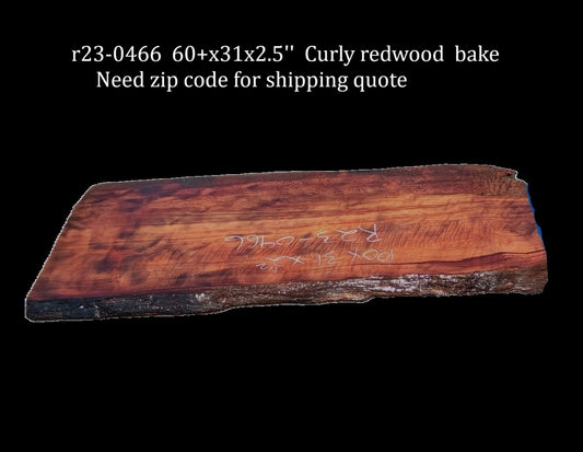 Live Edge Curly | Kitchen Table | Bar | Counter | R23-0466