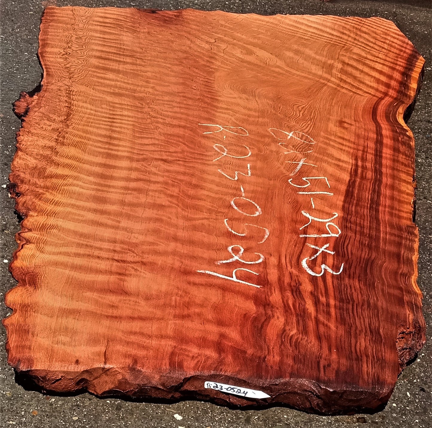 Quilted Redwood | live edge | DIY | river table | guitar billets | r23-0524
