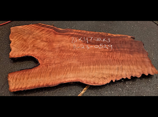Quilted Redwood | live edge | DIY | epoxy table | guitar billets | r23-0529