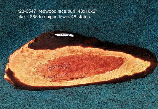 redwood lace burl | live edge | DIY wood | craft woods | r23-0547