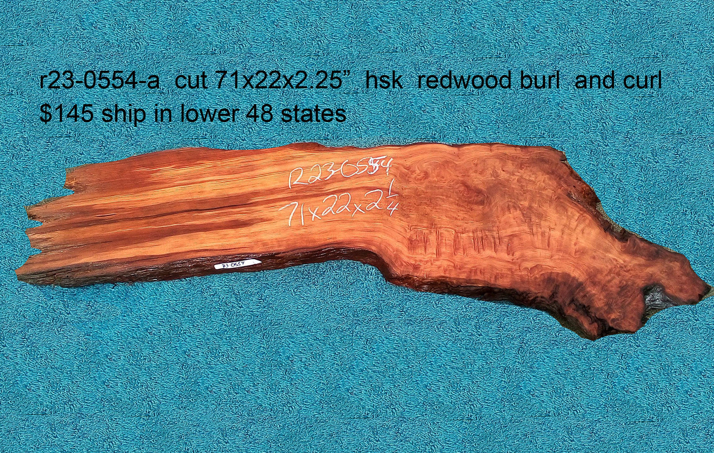 curly redwood burl slab | live edge | DIY | epoxy river table | burl | r23-0554