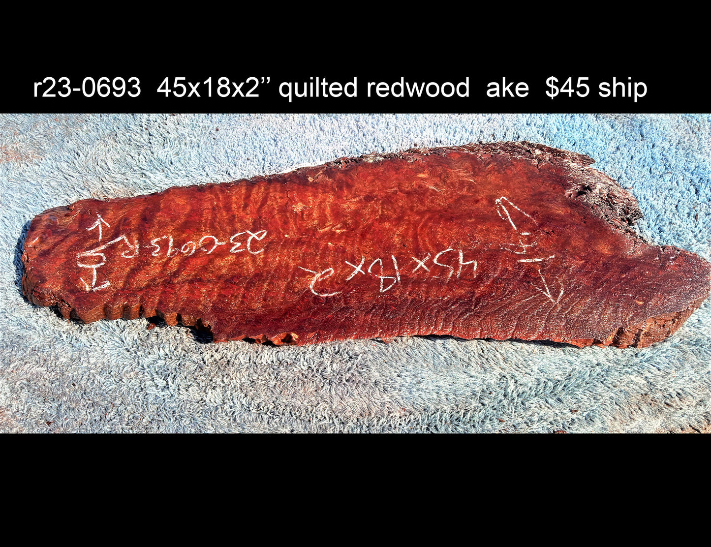 redwood slab | epoxy river table | live edge slab | DIY ideas | r23-0693
