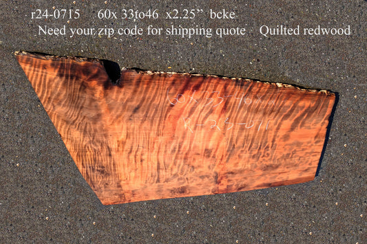 Quilted Redwood | DIY Craft Wood | Desk | Redwood | R24-0715