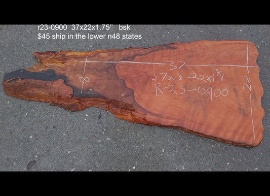 Quilted redwood | guitar billet | DIY craft wood | old growth | r23-0900