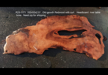 Redwood | Live edge | epoxy river table | counter bar | headboard | r23-1171