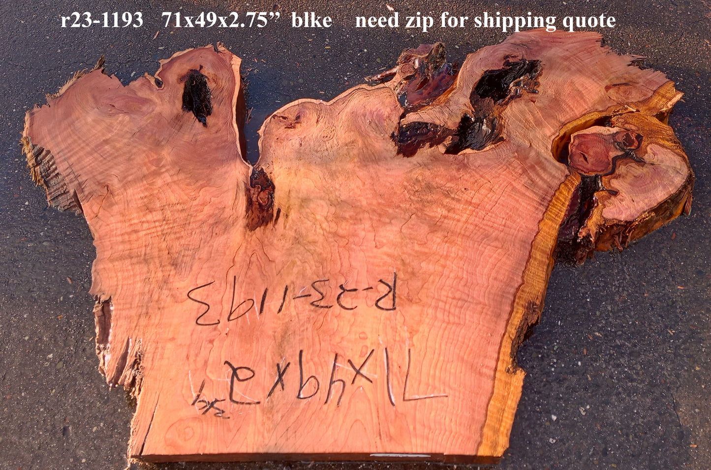 Redwood | Live edge | epoxy river table | headboard | r23-1193