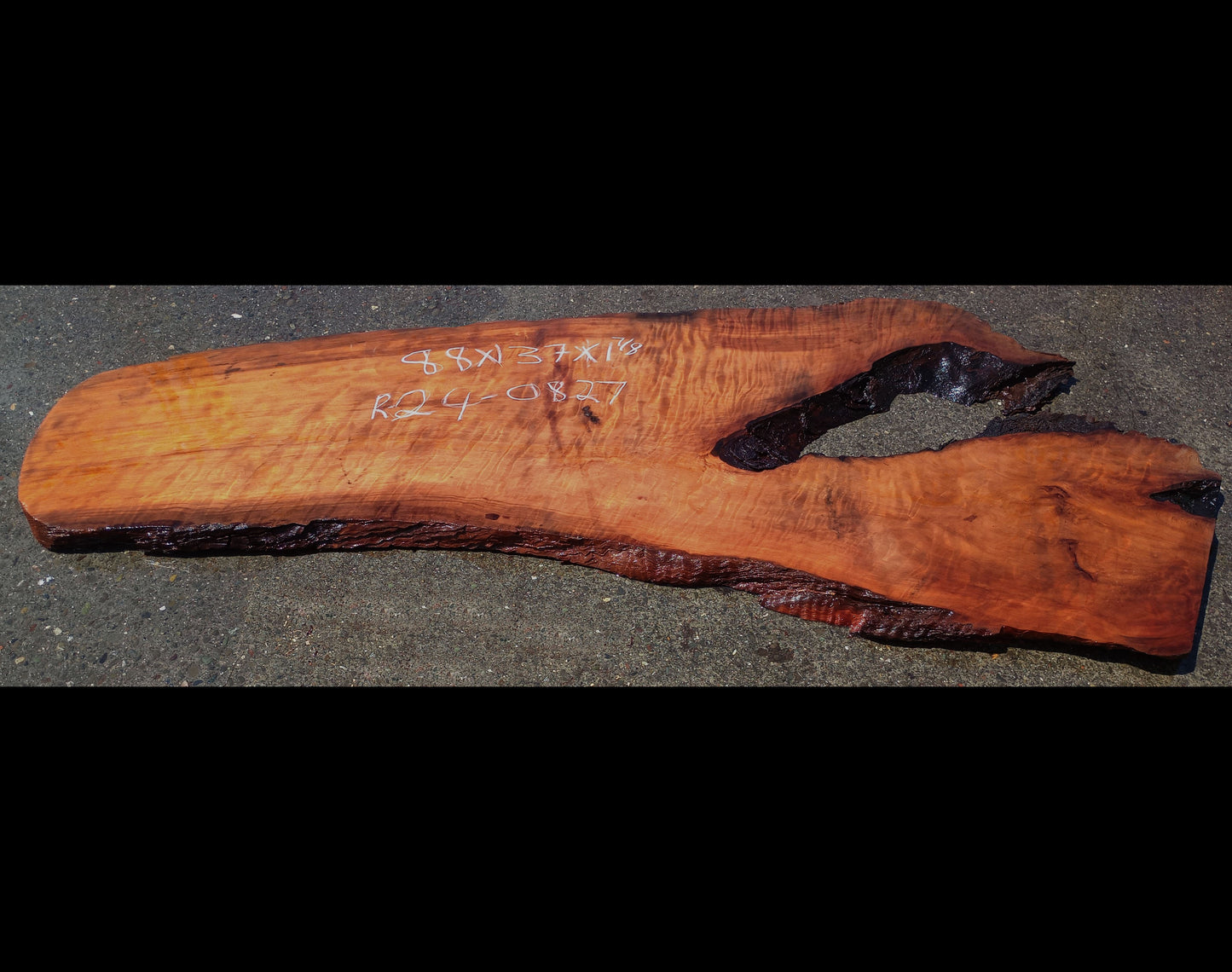 Curly Redwood | DIY Craft Wood | Desk | Redwood Slab | R24-0827