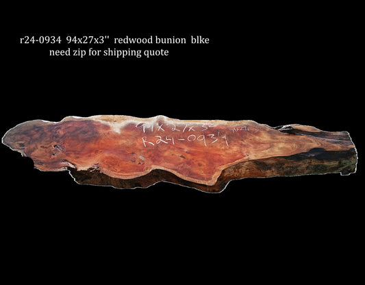 Redwood Burl| DIY | Craft Wood | River Table | R24-0934