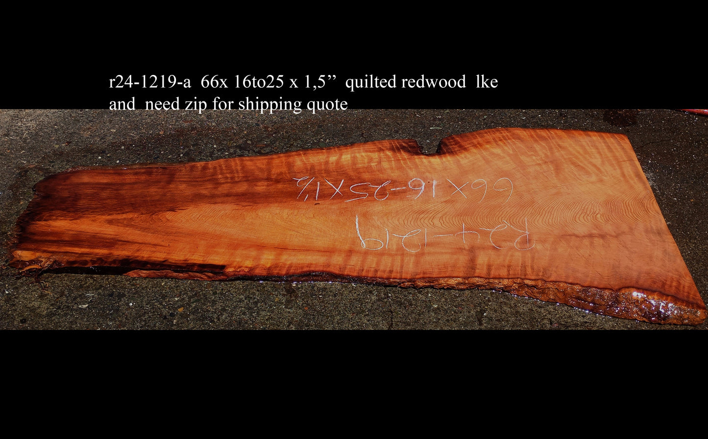 Quilted Redwood | DIY Craft Wood | Desk| Table | R24-1219