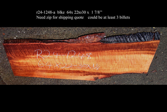 Curly Redwood | DIY Craft Wood | Wall Art | Redwood Slab | R24-1248