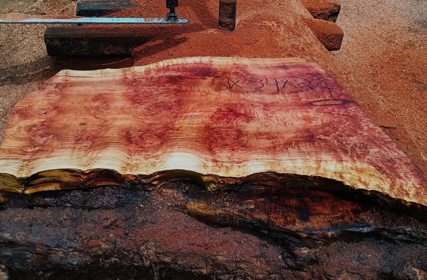 Redwood Lace Burl | Redwood | Burl | Desk | Table | R24-1287