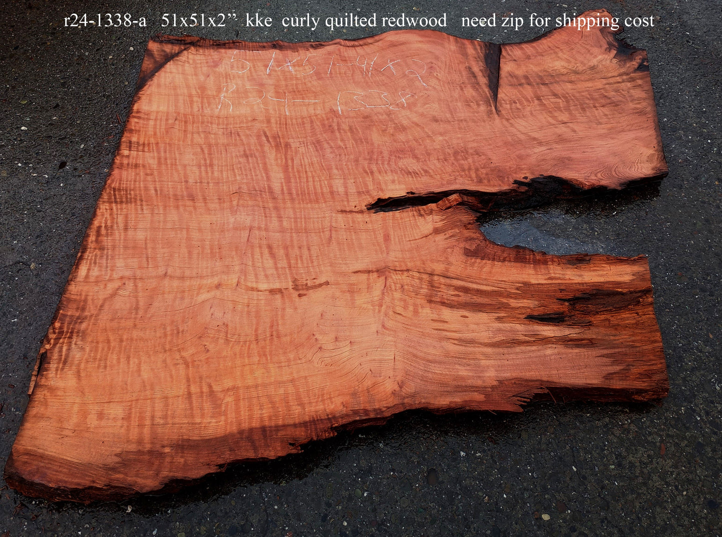 Quilted Redwood | DIY Craft Wood | Table | Redwood | R24-1338